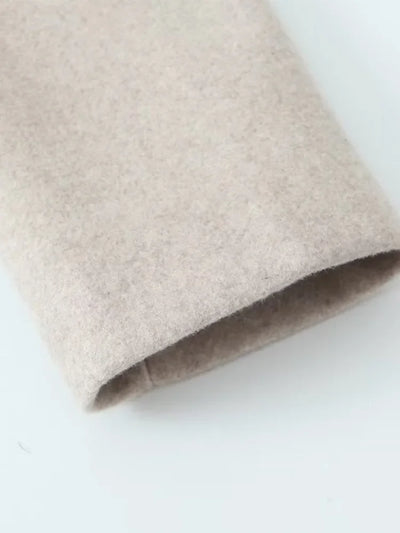 Open Stitch Long Winter Coat