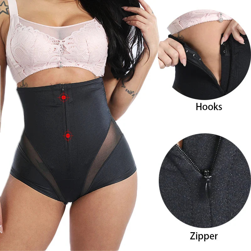 High-Waist Mesh Panties – Tummy Control & Butt Lifter