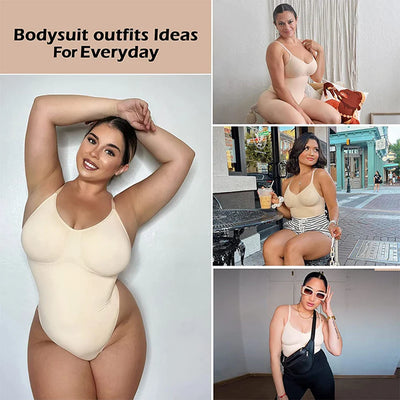 Tummy Control Thong Bodysuit – Slimming Shapewear