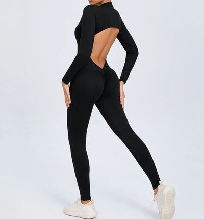 One-Piece Fitness Jumpsuit – Seamless Women’s Training Suit