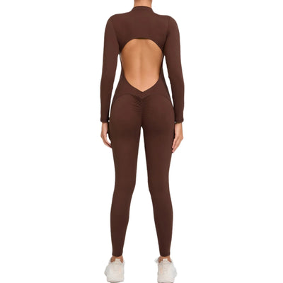One-Piece Fitness Jumpsuit – Seamless Women’s Training Suit