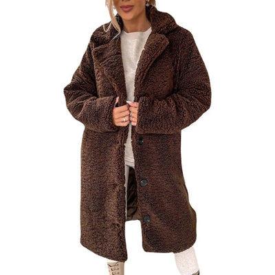 Teddy Trench Coat – Women’s Winter Overcoat