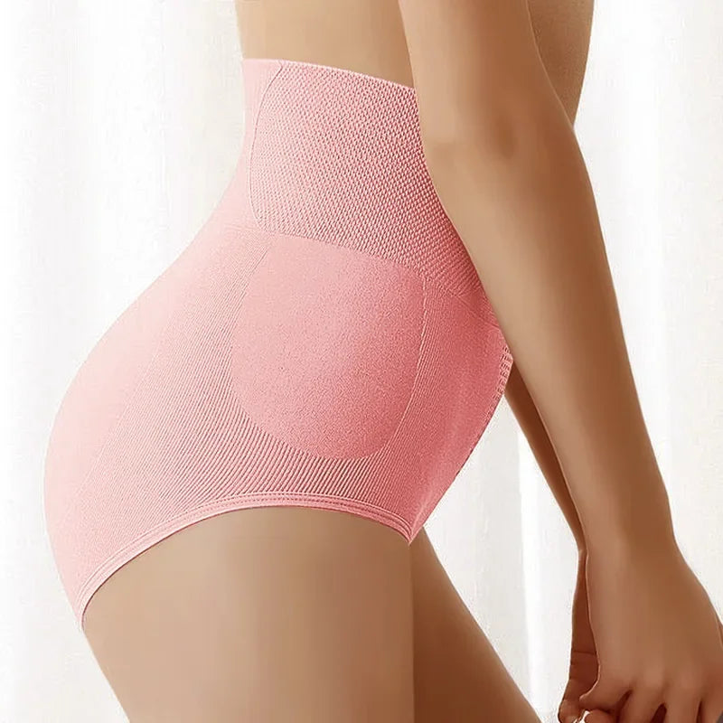 High-Waist Cotton Briefs – Tummy Control Triangle Underwear