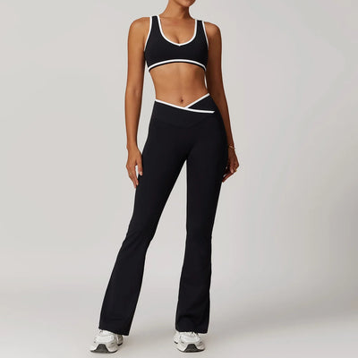 2-Piece Yoga Set – High Waist Leggings & Sports Bra for Women