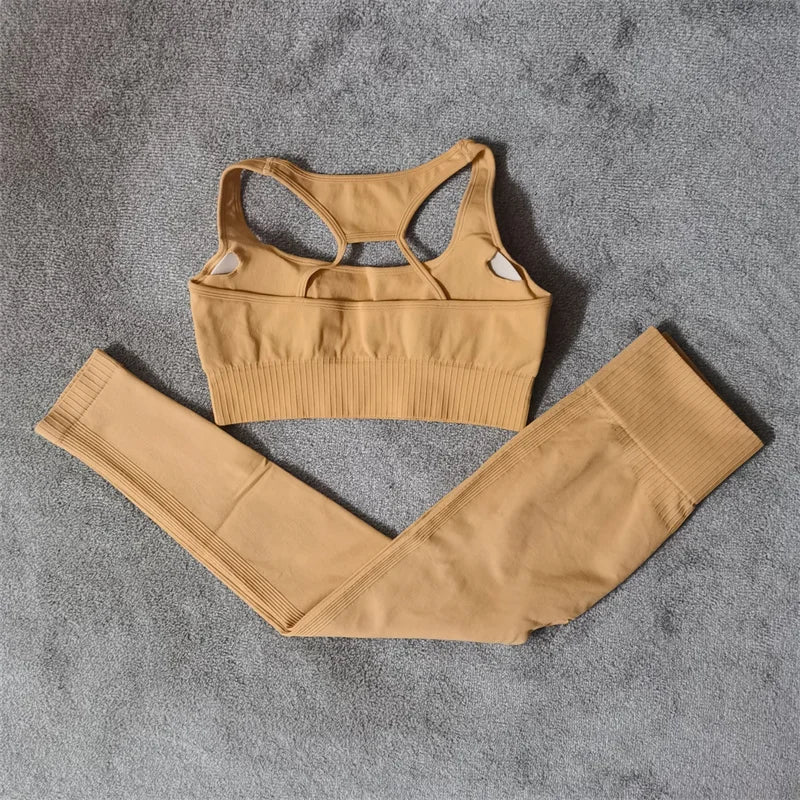 Seamless Sports Bra & Shorts Set
