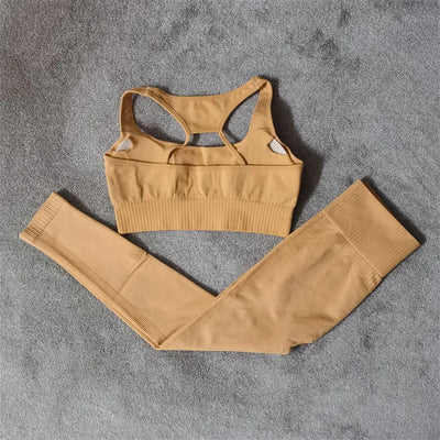 Seamless Sports Bra & Shorts Set