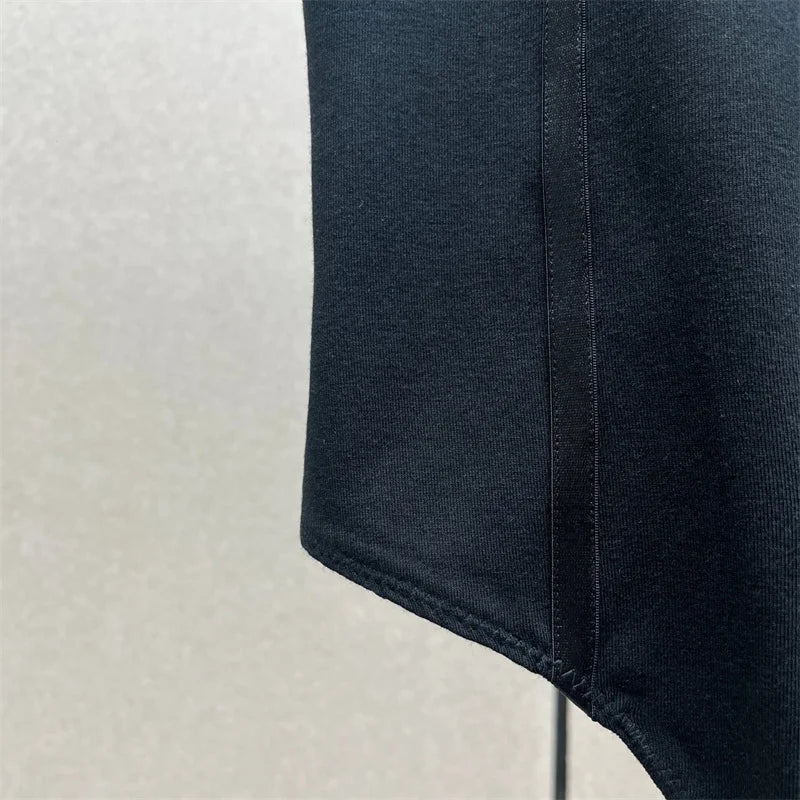 Cotton Knit Bodysuit – Slim Fit Round Neck Tee