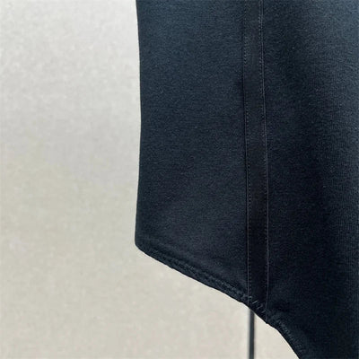 Cotton Knit Bodysuit – Slim Fit Round Neck Tee