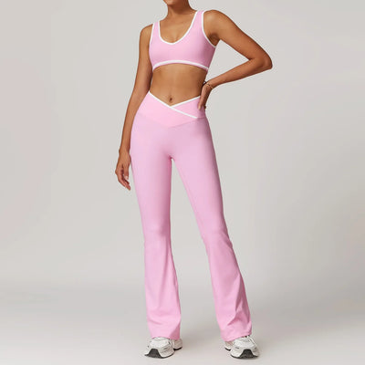 2-Piece Yoga Set – High Waist Leggings & Sports Bra for Women