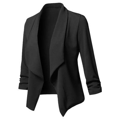 Ruched Blazer – Women’s Lightweight Jacket
