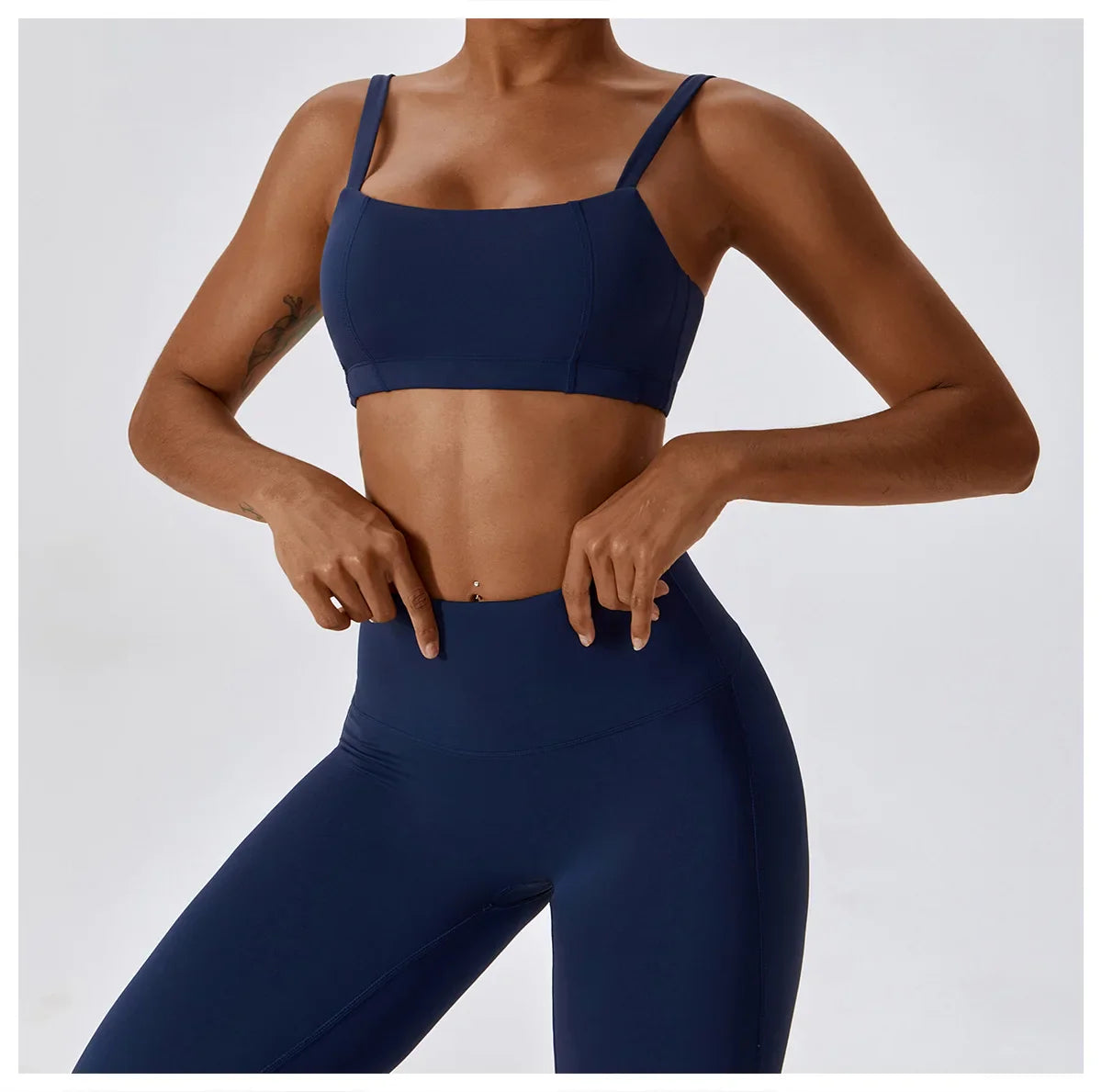 Seamless 2-Piece Workout Set – High Waist Leggings & Top