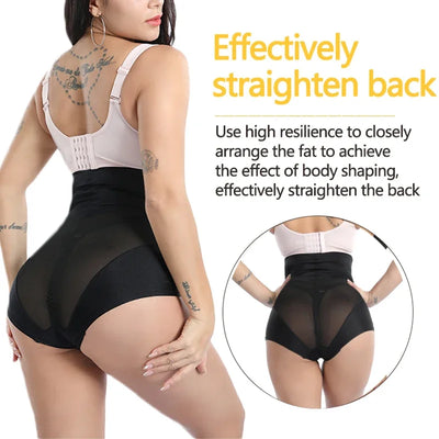 High-Waist Mesh Panties – Tummy Control & Butt Lifter