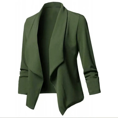 Ruched Blazer – Women’s Lightweight Jacket
