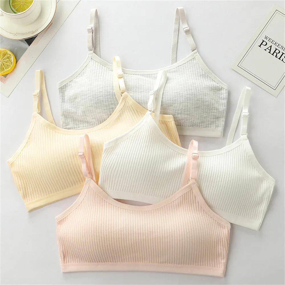 Girls' Training Bra – Adjustable Strap Sports Style