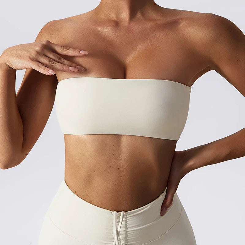 Strapless Sports Bra – Quick-Dry Tube Top