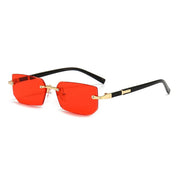 Rimless Rectangle Sunglasses