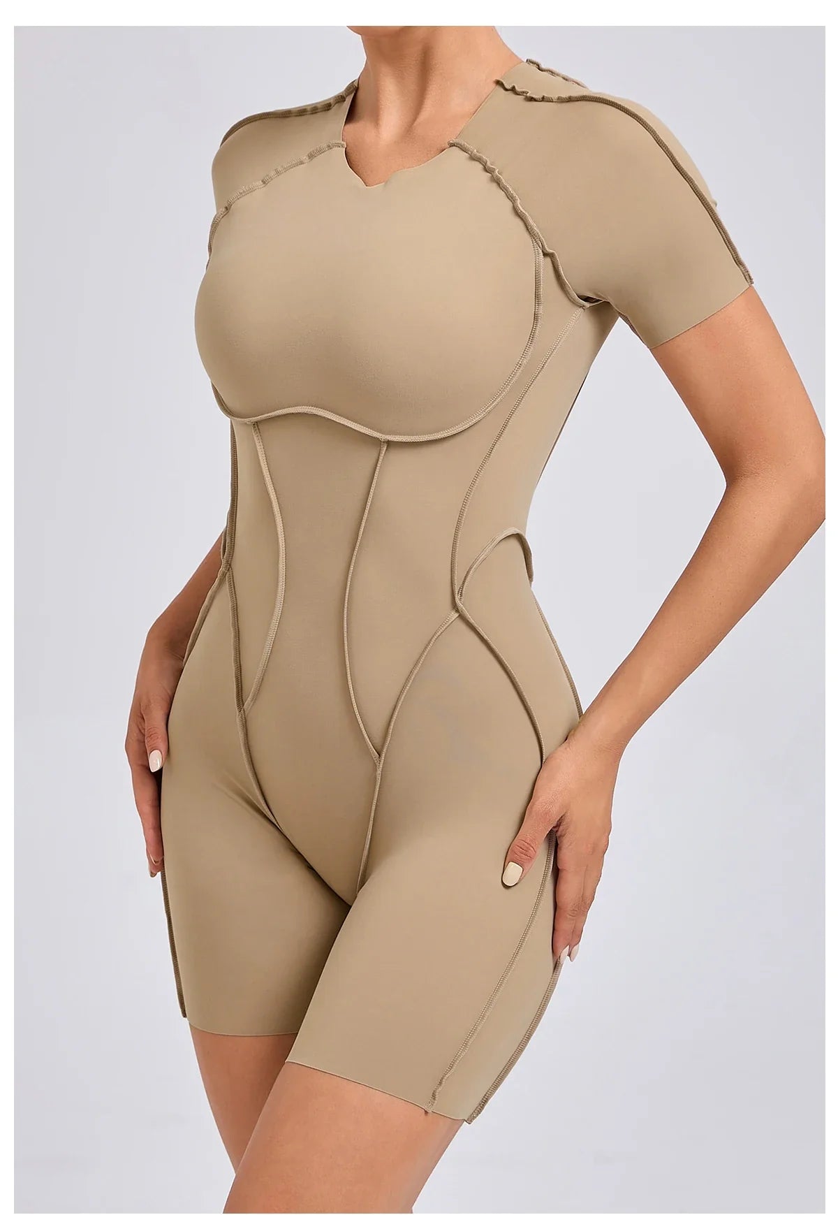 Backless Scrunch Jumpsuit – Women’s Fitness Yoga Romper