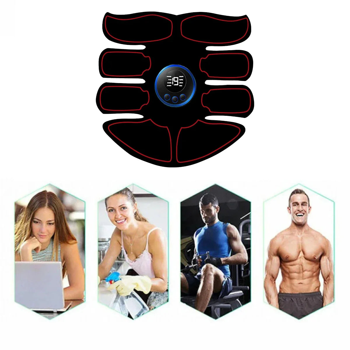 Wireless Ab Stimulator – USB Rechargeable Fitness Trainer