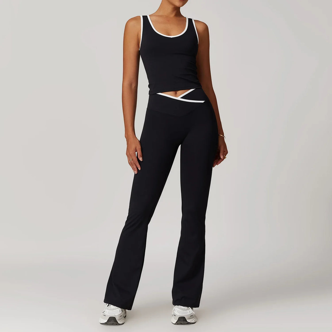 2-Piece Yoga Set – High Waist Leggings & Sports Bra for Women
