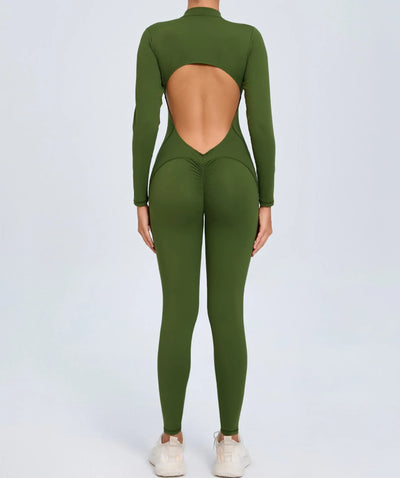 One-Piece Fitness Jumpsuit – Seamless Women’s Training Suit
