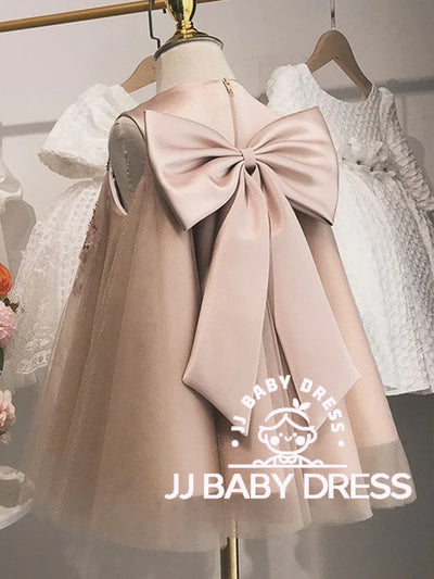 2025 New Sleeveless Bowtie Lush Girl Party Dresses