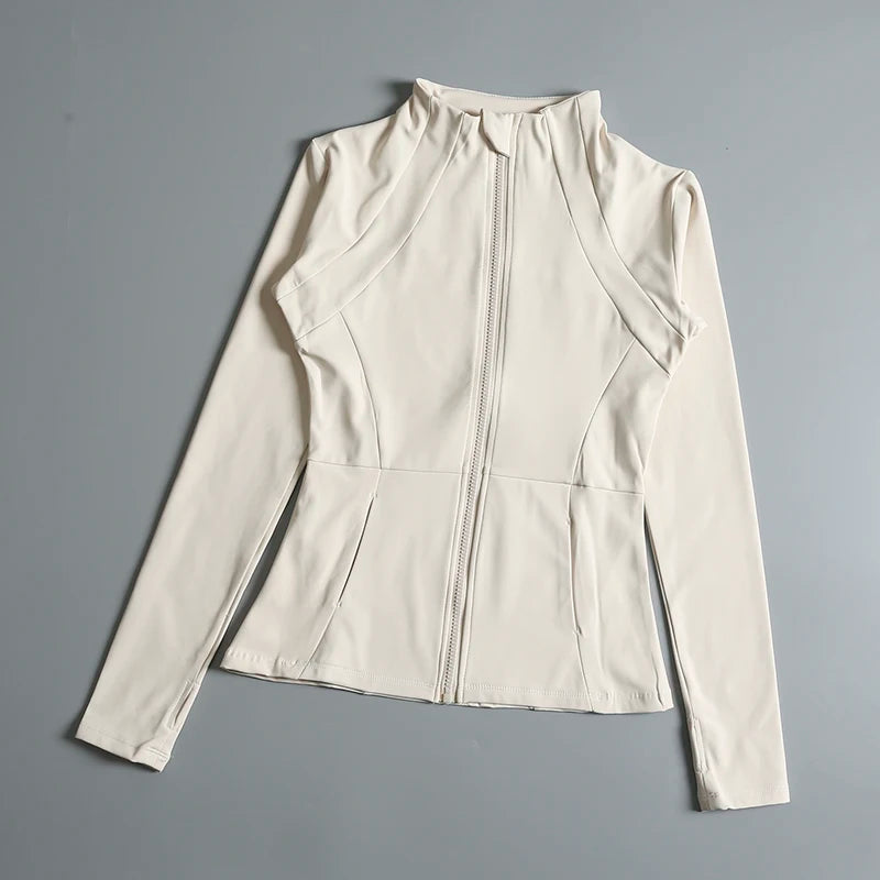 Zip Up Long Sleeve Yoga Jacket