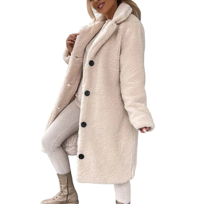 Teddy Trench Coat – Women’s Winter Overcoat