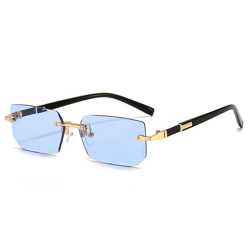 Rimless Rectangle Sunglasses