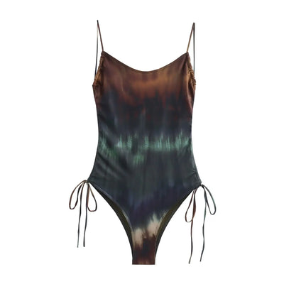 Off Shoulder Backless Bodysuit