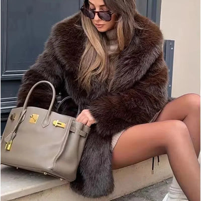 Vintage Luxury Faux Fur Jacket