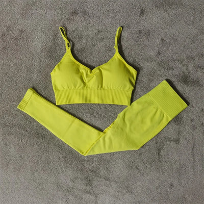 Seamless Sports Bra & Shorts Set