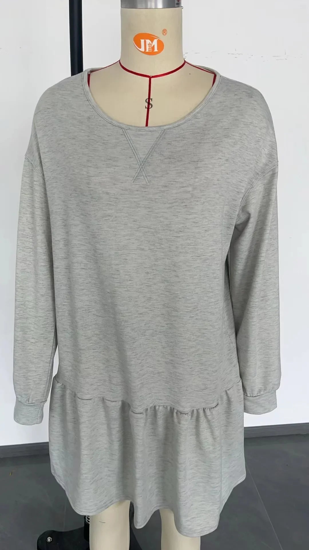 Sweater Bodycon Dress – Solid Round Neck Autumn Look