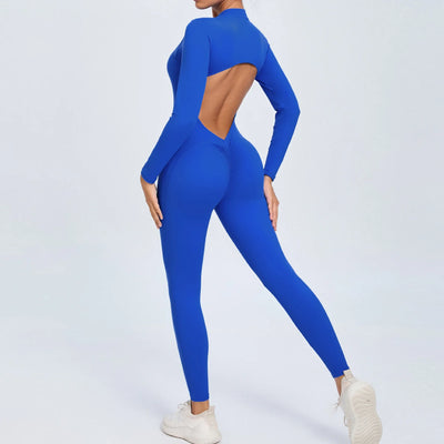 One-Piece Fitness Jumpsuit – Seamless Women’s Training Suit