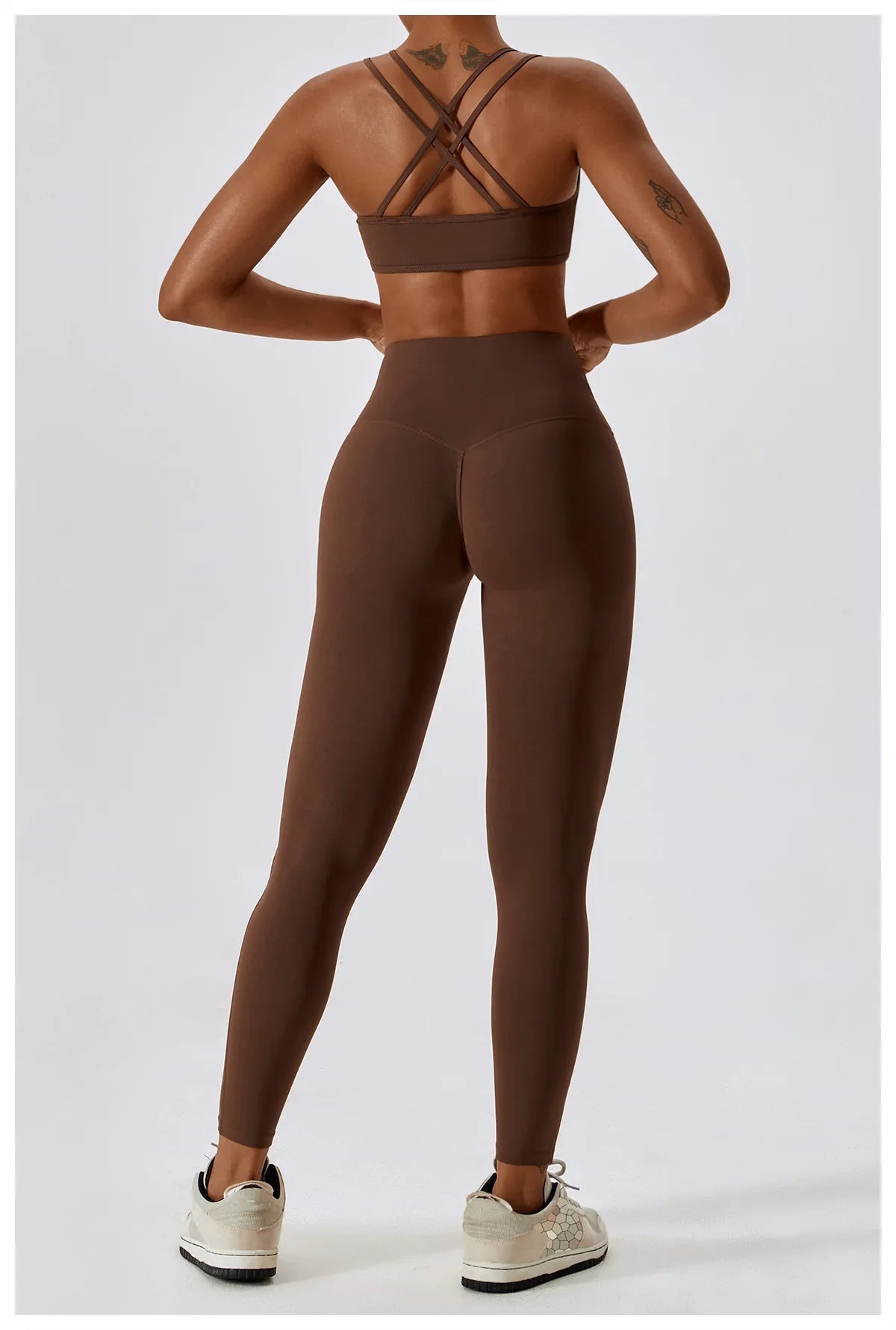 Seamless 2-Piece Workout Set – High Waist Leggings & Top