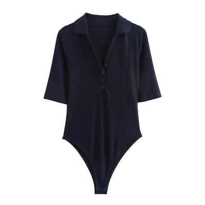 Short Sleeve Casual Bodysuit