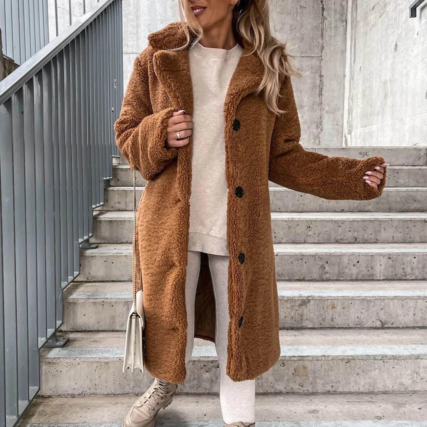 Teddy Trench Coat – Women’s Winter Overcoat