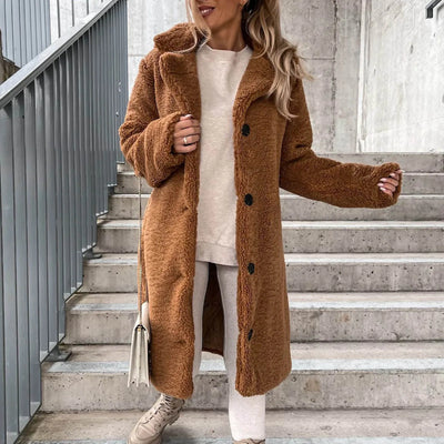 Teddy Trench Coat – Women’s Winter Overcoat