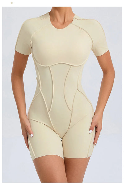 Backless Scrunch Jumpsuit – Women’s Fitness Yoga Romper