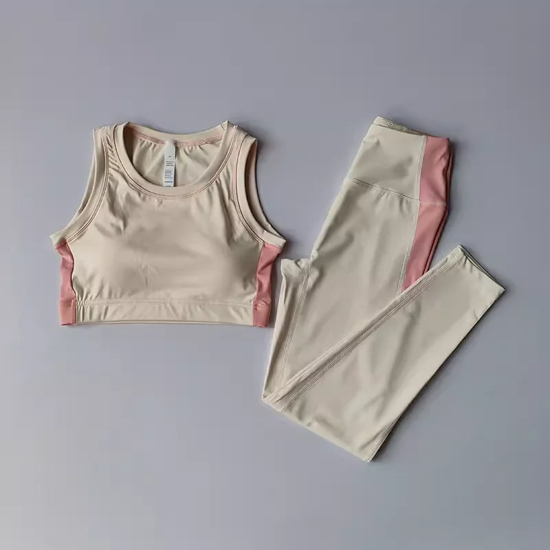 2-Piece Yoga Leggings & Sports Bra Set