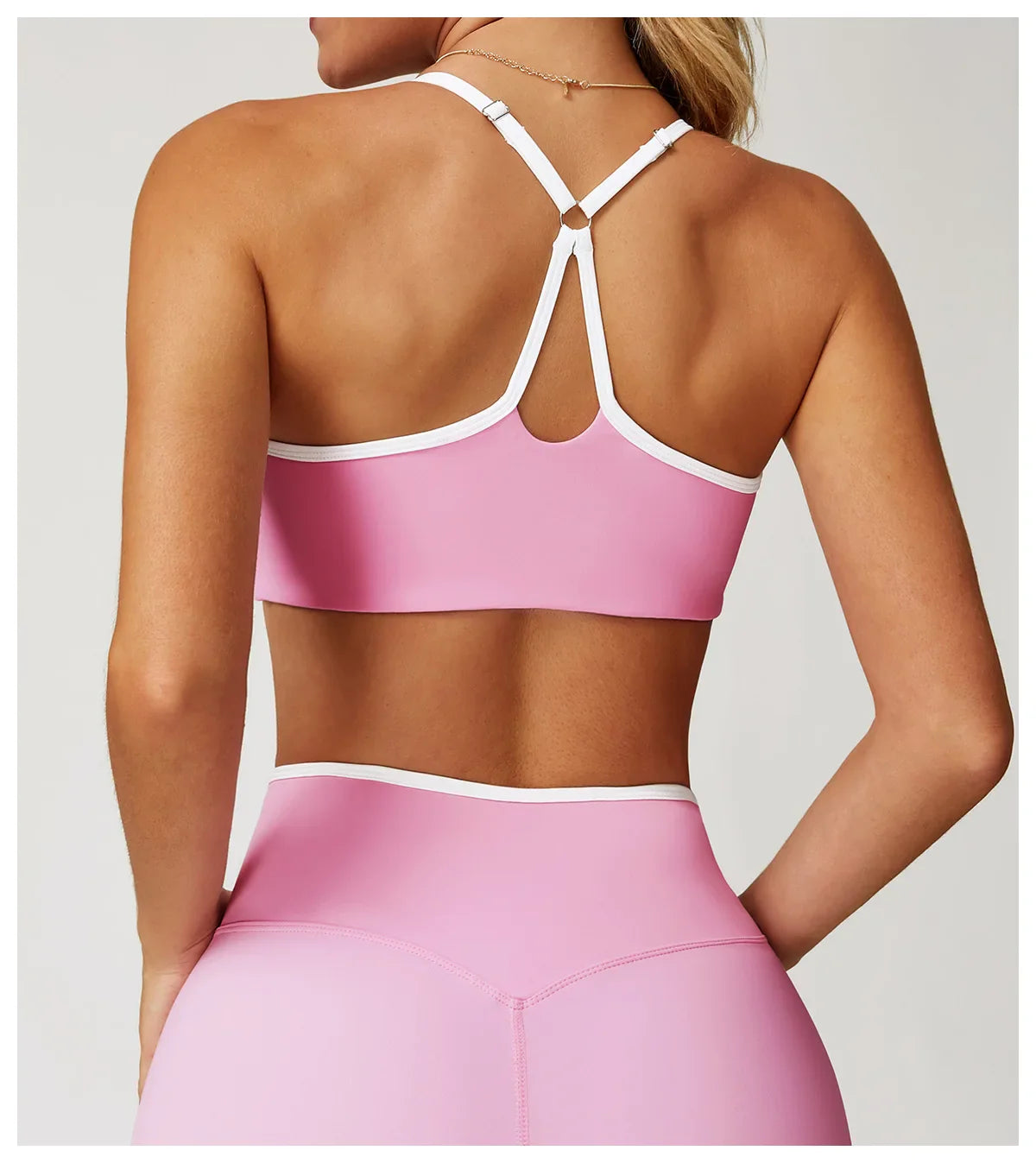 Shockproof Sports Bra – Push-Up Crop Top for Yoga & Workouts