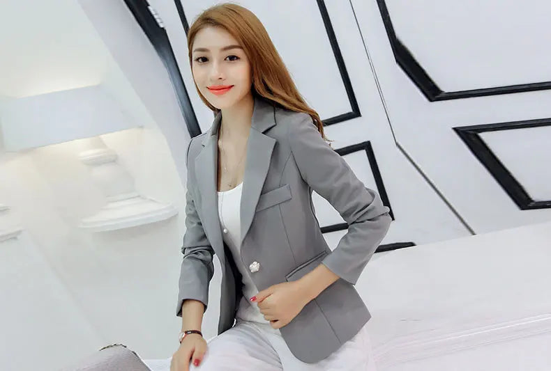Slim Fit Blazer – Women’s Korean Style