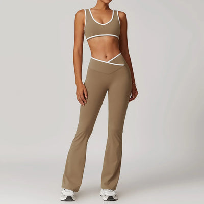 2-Piece Yoga Set – High Waist Leggings & Sports Bra for Women