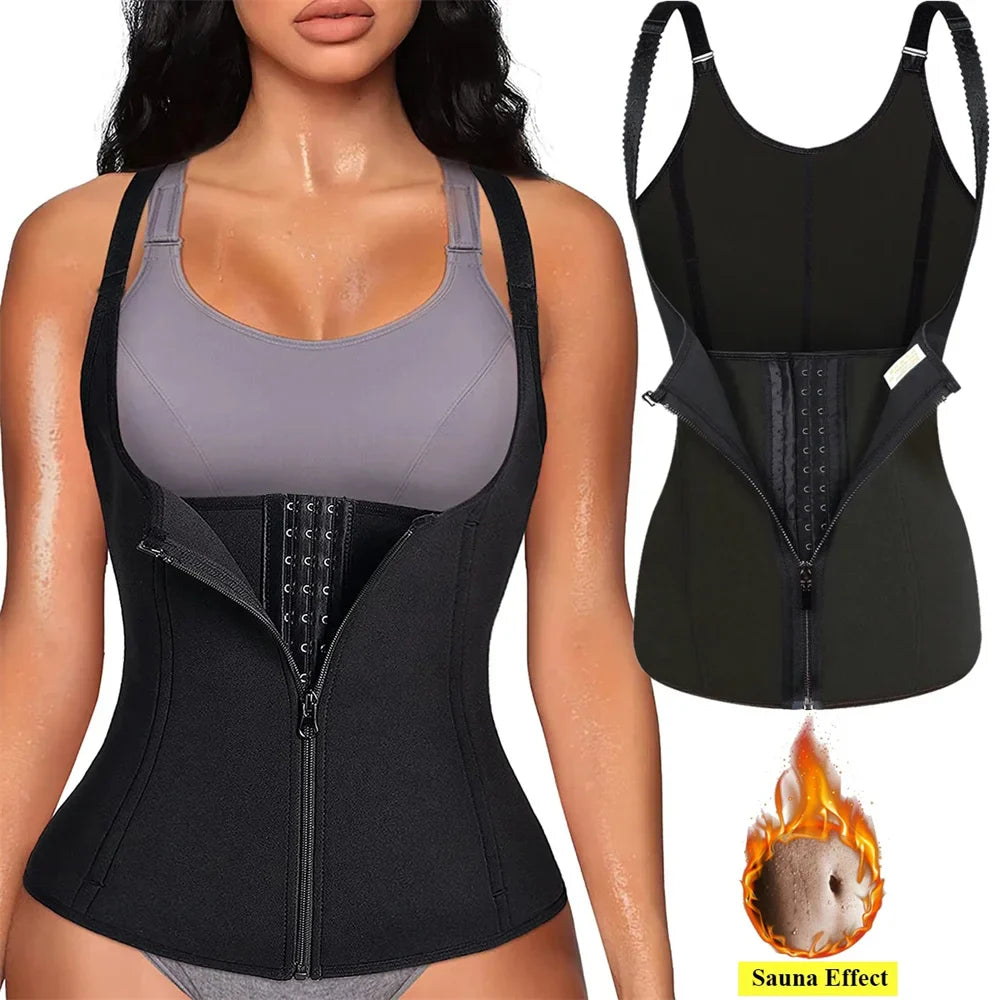 Zipper Waist Trainer Tank – Tummy Control Shapewear