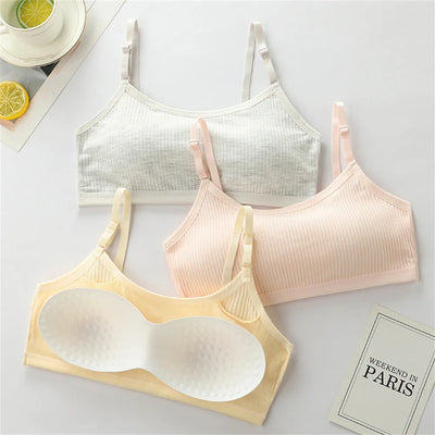Girls' Training Bra – Adjustable Strap Sports Style