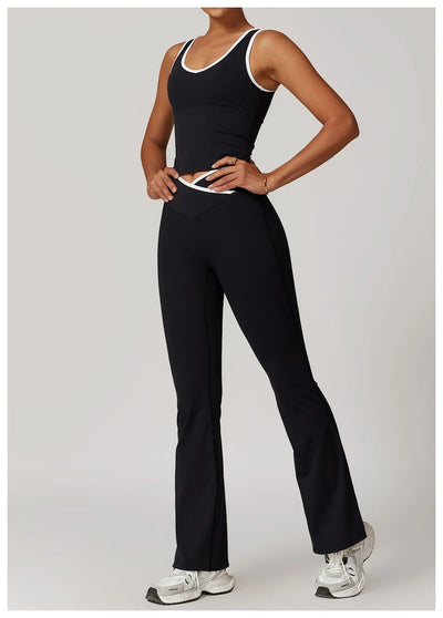 2-Piece Yoga Set – High Waist Leggings & Sports Bra for Women