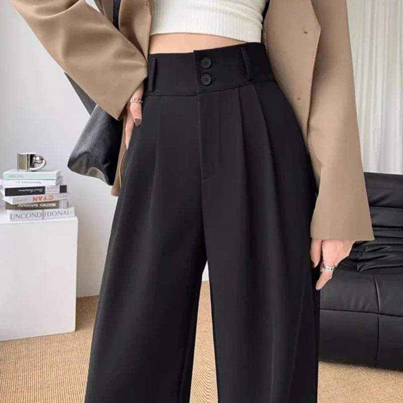 Elegant Wide Leg Pants Korean Style