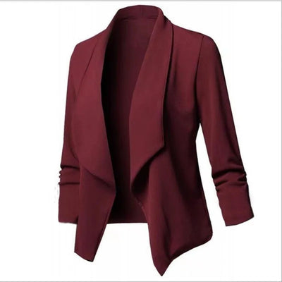 Ruched Blazer – Women’s Lightweight Jacket