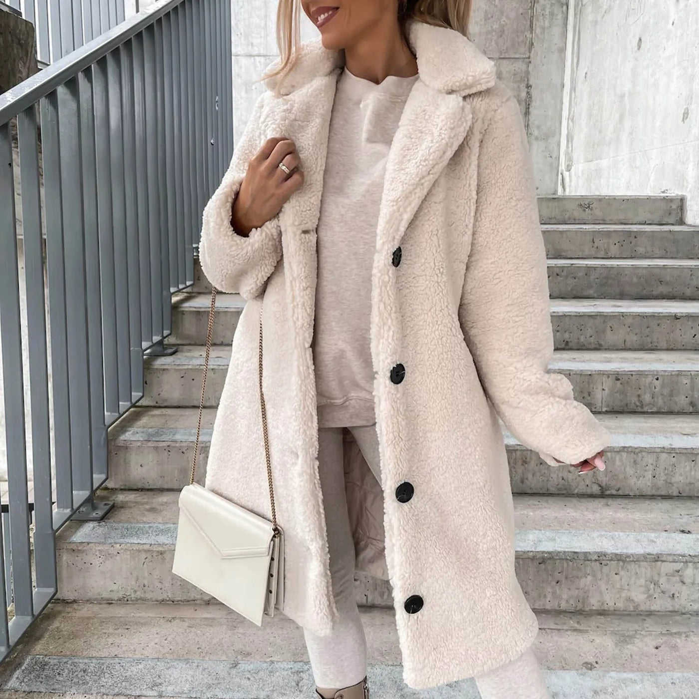 Teddy Trench Coat – Women’s Winter Overcoat