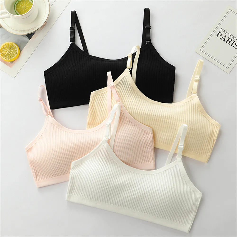 Girls' Training Bra – Adjustable Strap Sports Style