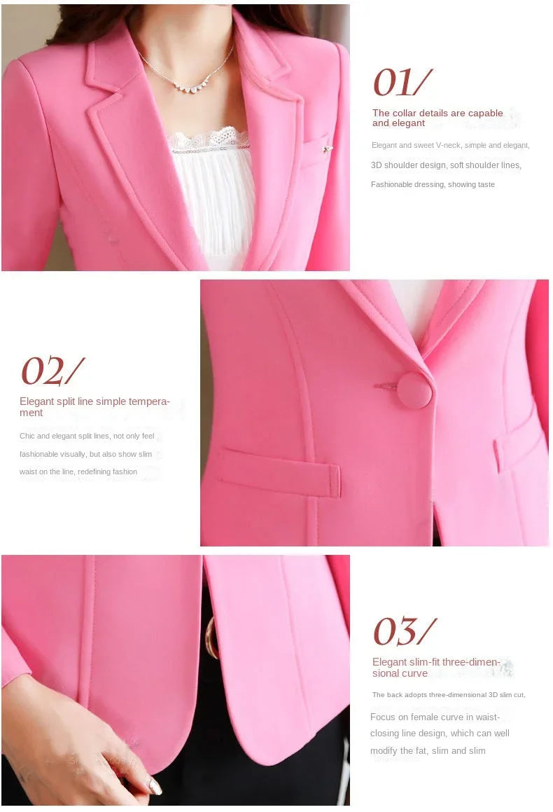 Chiffon Blazer – Women’s Slim Fit Office Wear